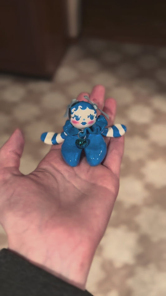 Deep Blue Clown Girl (medium sized)